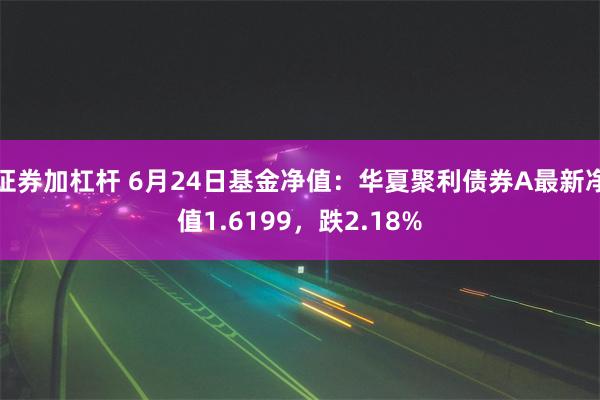 证券加杠杆 6月24日基金净值：华夏聚利债券A最新净值1.6199，跌2.18%