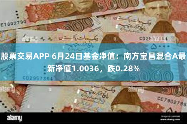 股票交易APP 6月24日基金净值：南方宝昌混合A最新净值1.0036，跌0.28%